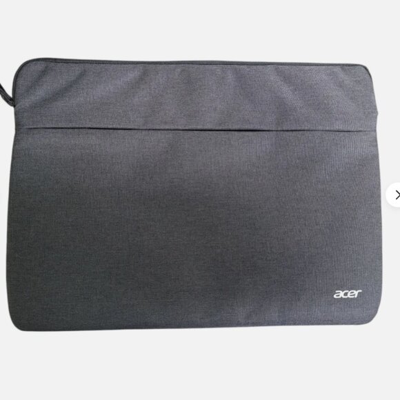 Acer Laptop Sleeve 13in padded Denim Dark Grey, Front Zipper - Picture 1 of 6